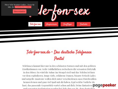 Tele-fon-sex.de - Das deutsche Telefonsexportal