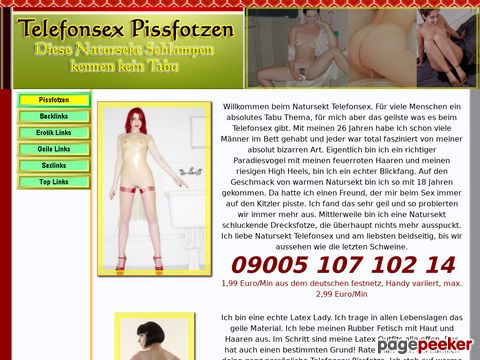 Telefonsex Pissfotzen außer Rand und Band